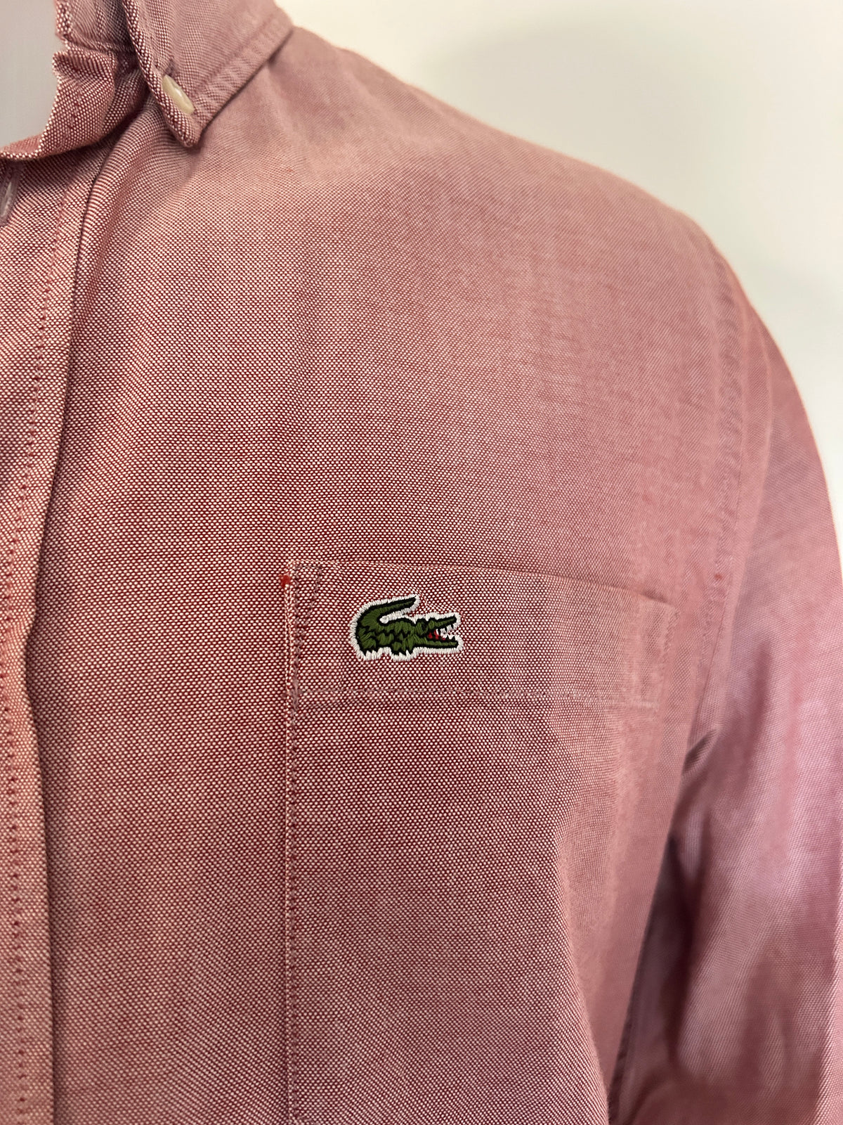 Chemise Lacoste Oxford – Coupe Regular Fit – Vieux rose – M