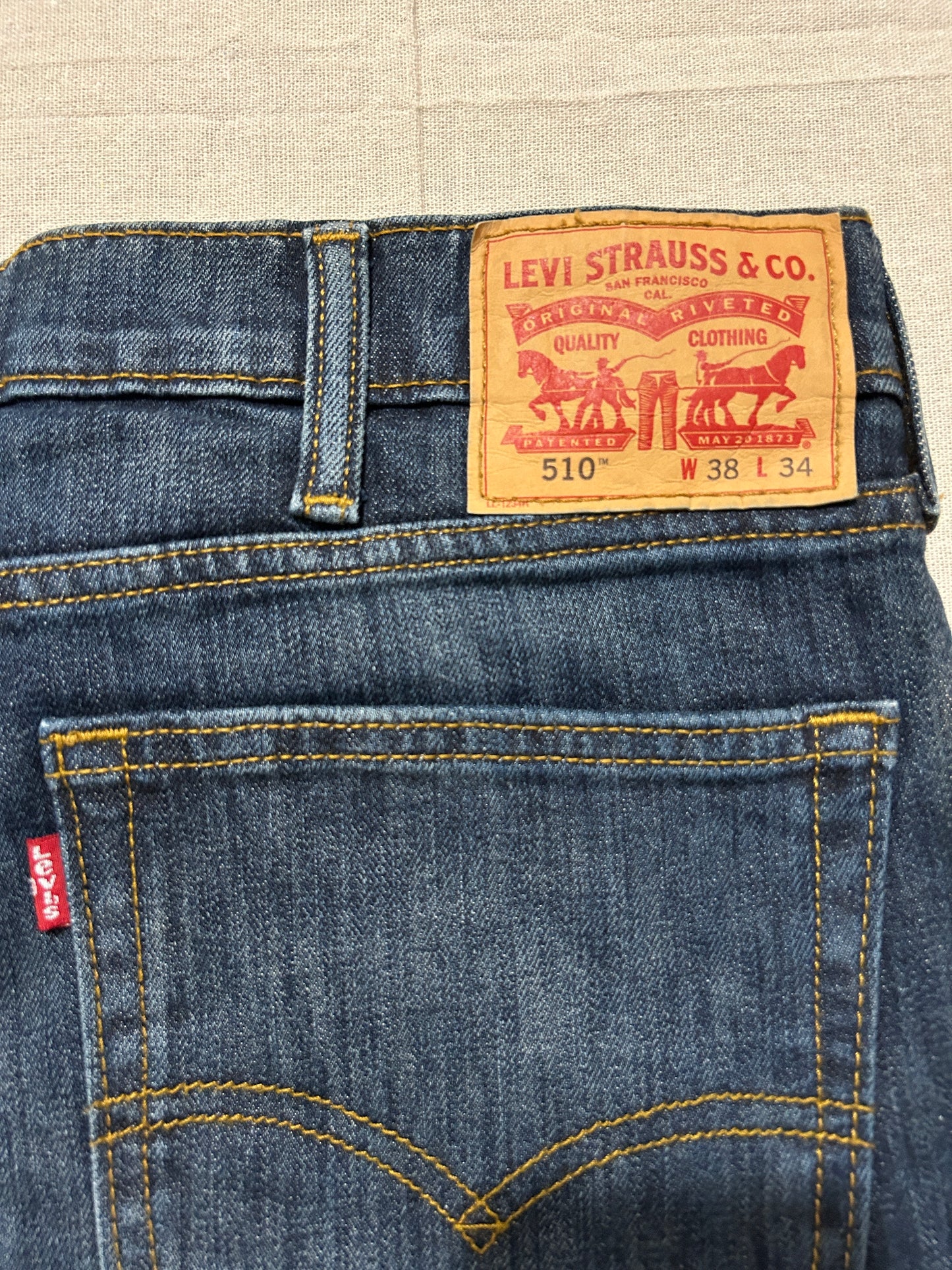 Levi's 510 – Jean Homme – W38 L34 – Bleu Brut