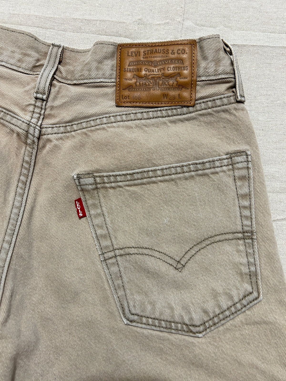 Short Levi's 468 Homme – Coupe Large – Beige Sable – W29