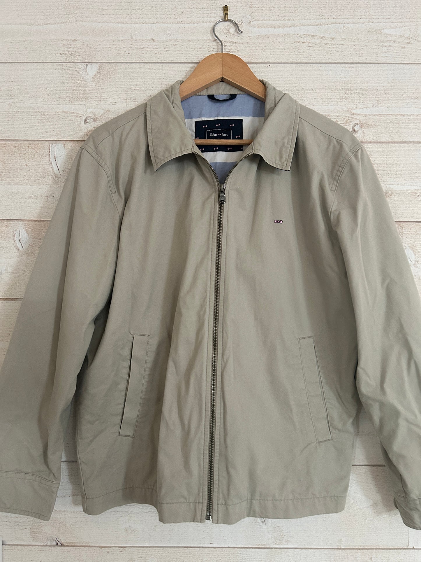 Eden Park – Blouson Harrington Homme – Taille M – Beige Sable