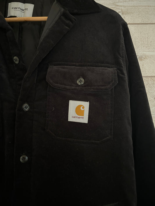 Veste Carhartt WIP – Whitsome Shirt Jac Velours Côtelé Homme – Taille XS – Noir