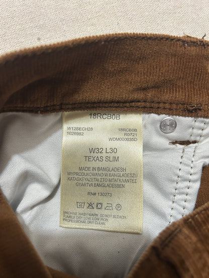 Wrangler – Pantalon Velours Côtelé Homme – W32 L30