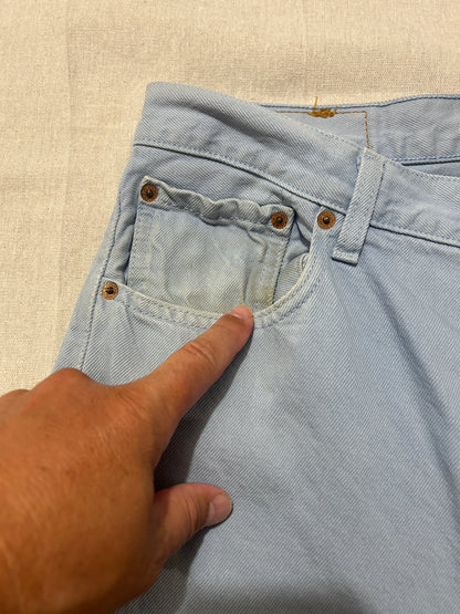 Levi's 501 – Jean Homme – W36 L36 – Bleu Ciel Vintage