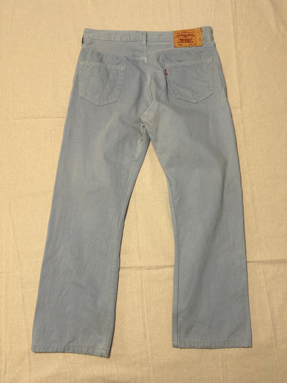 Levi's 501 – Jean Homme – W36 L36 – Bleu Ciel Vintage