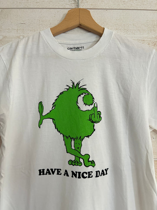 T-shirt Graphique "Have A Nice Day" • CARHARTT WIP • Taille XS • Blanc