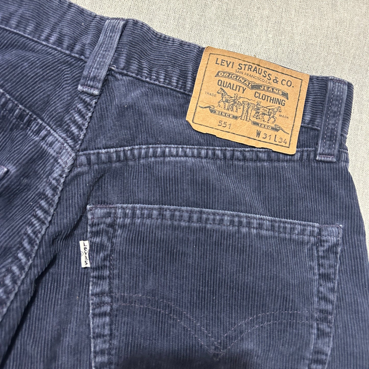 Levi's 55 Homme – Coupe Droite – Bleu Marine – W32 L34