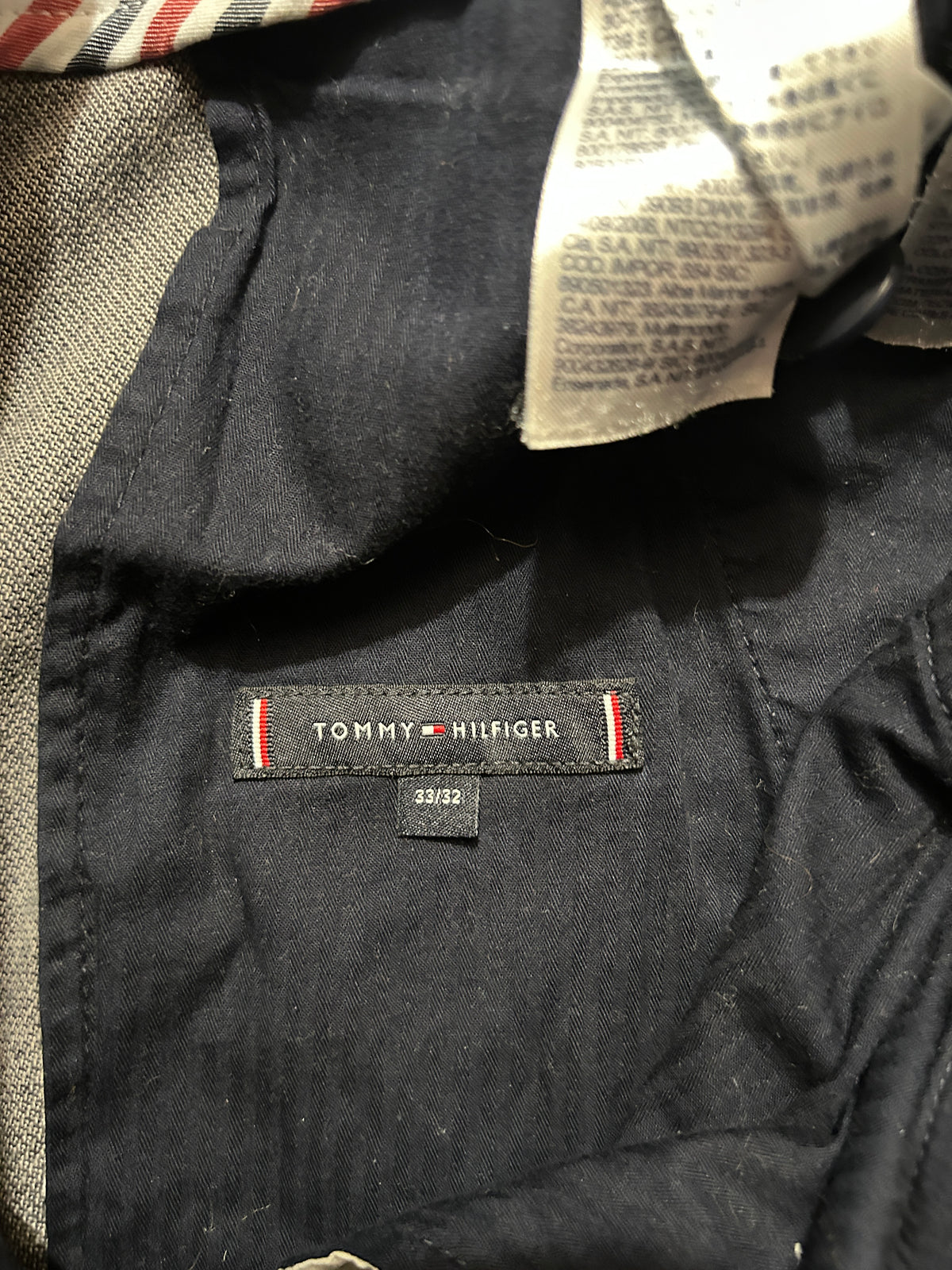 Pantalon Tommy Hilfiger – Chino Bleecker Slim Stretch Homme – W33 L32 – Bleu Marine