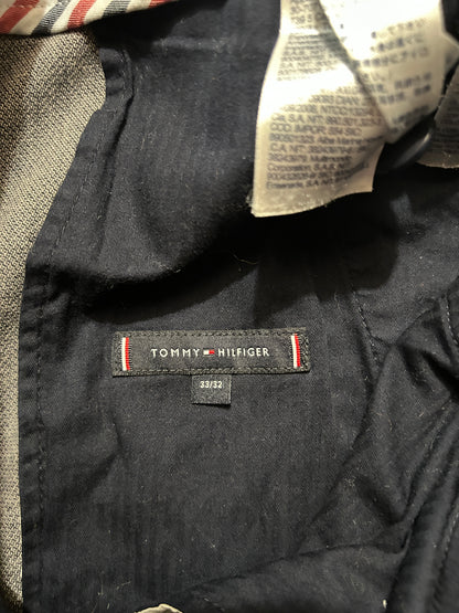 Pantalon Tommy Hilfiger – Chino Bleecker Slim Stretch Homme – W33 L32 – Bleu Marine