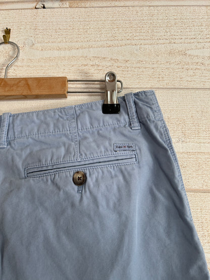 Short Chino « Regular » • EDEN PARK • Taille FR 46 (XL) • Bleu Ciel / Bleu Gris