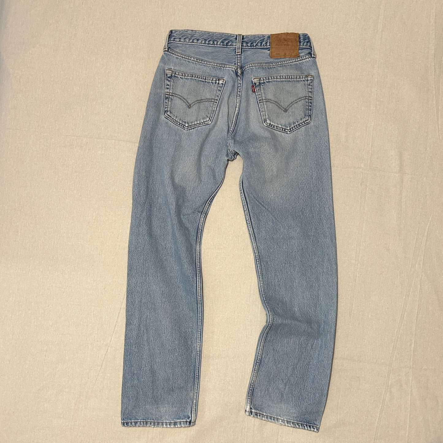 Levi's 501 Homme – Coupe Droite – Bleu Clair Délavé – W32 L32