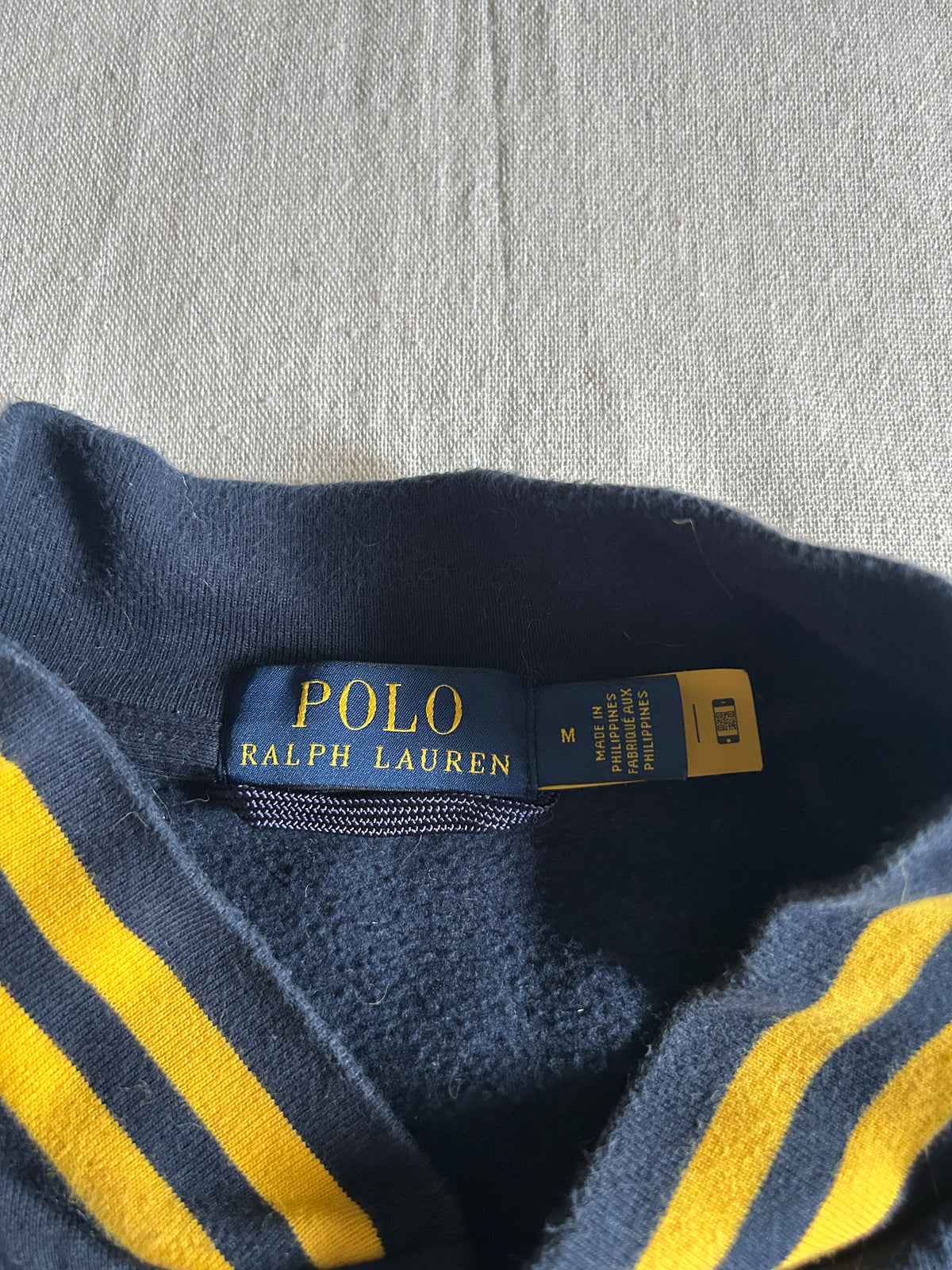 Veste Teddy Polo Ralph Lauren – Bleu marine et jaune – M