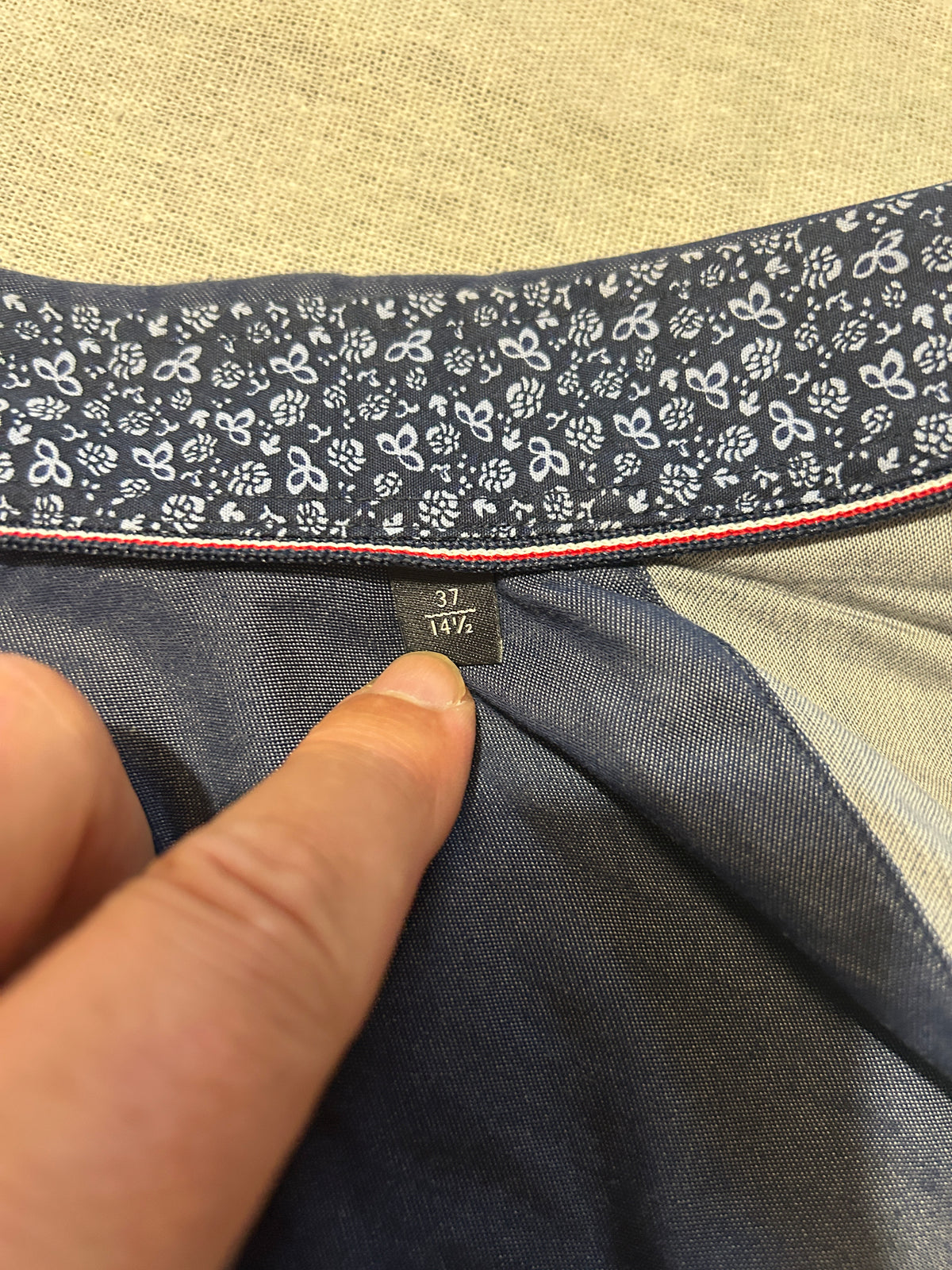 Chemise Tommy Hilfiger Tailored – XS – Bleu Marine
