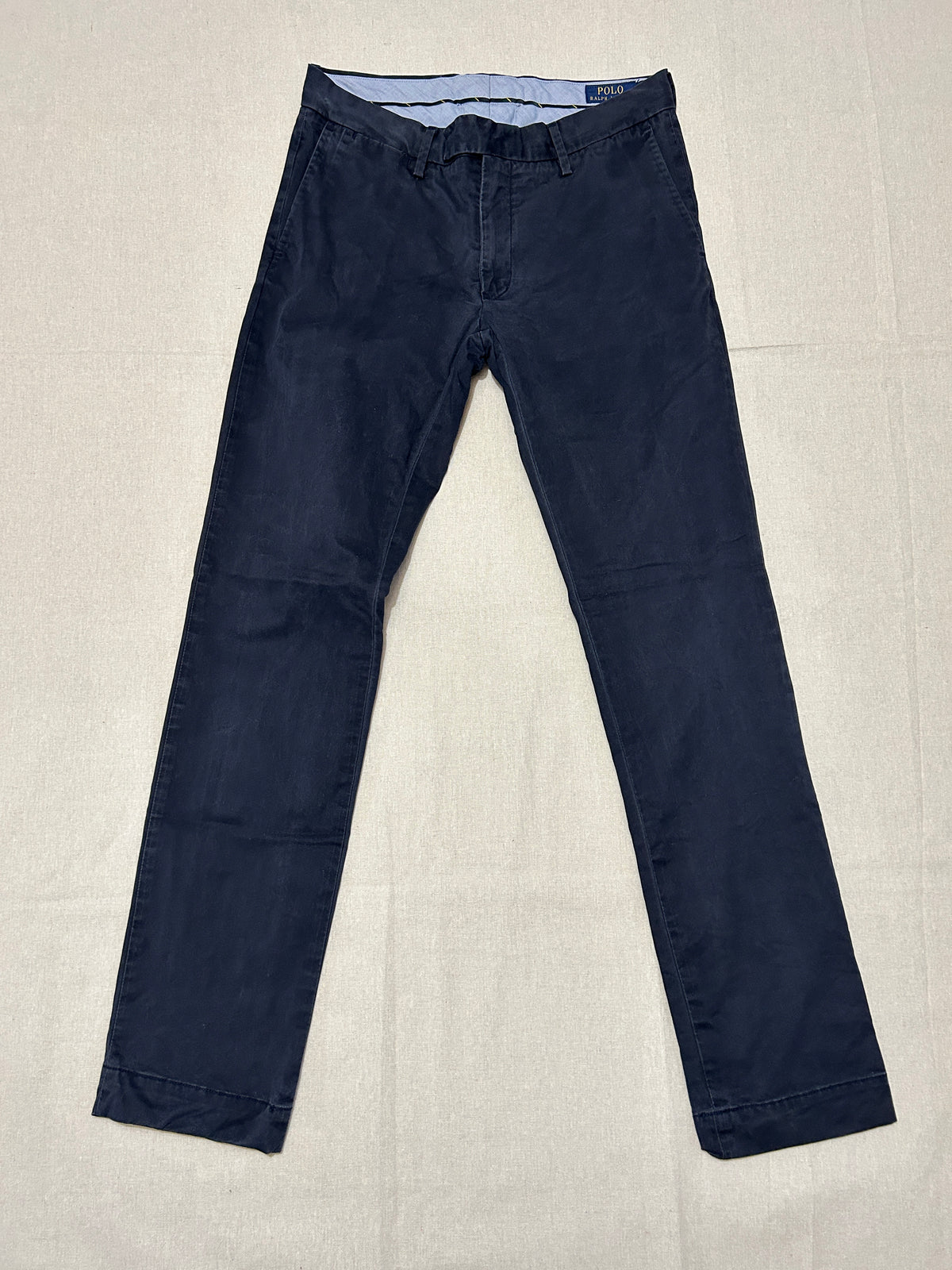 Pantalon Ralph Lauren – Chino Slim Stretch Homme – W29 L32 – Bleu Marine