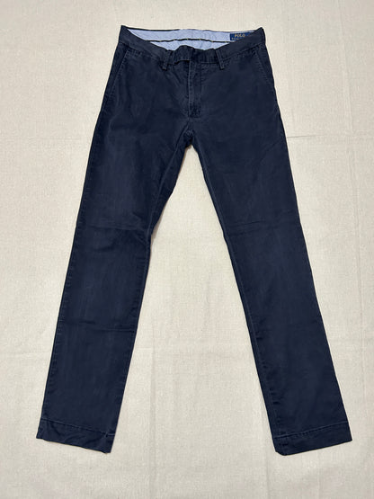Pantalon Ralph Lauren – Chino Slim Stretch Homme – W29 L32 – Bleu Marine