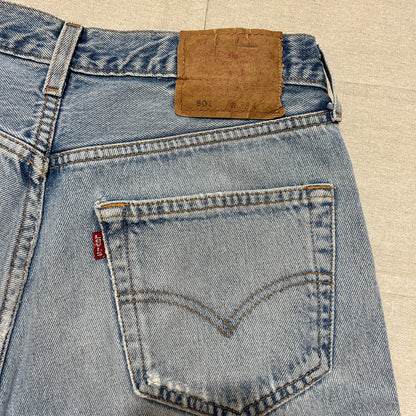 Levi's 501 Homme – Coupe Droite – Bleu Clair Délavé – W32 L32