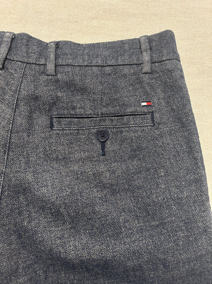 Pantalon Tommy Hilfiger – Chino Bleecker Slim Stretch Homme – W30 L34 – Bleu/Gris