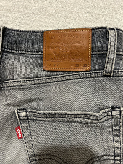 Levi's 512 – Jean Homme – W30 L32 – Gris Délavé