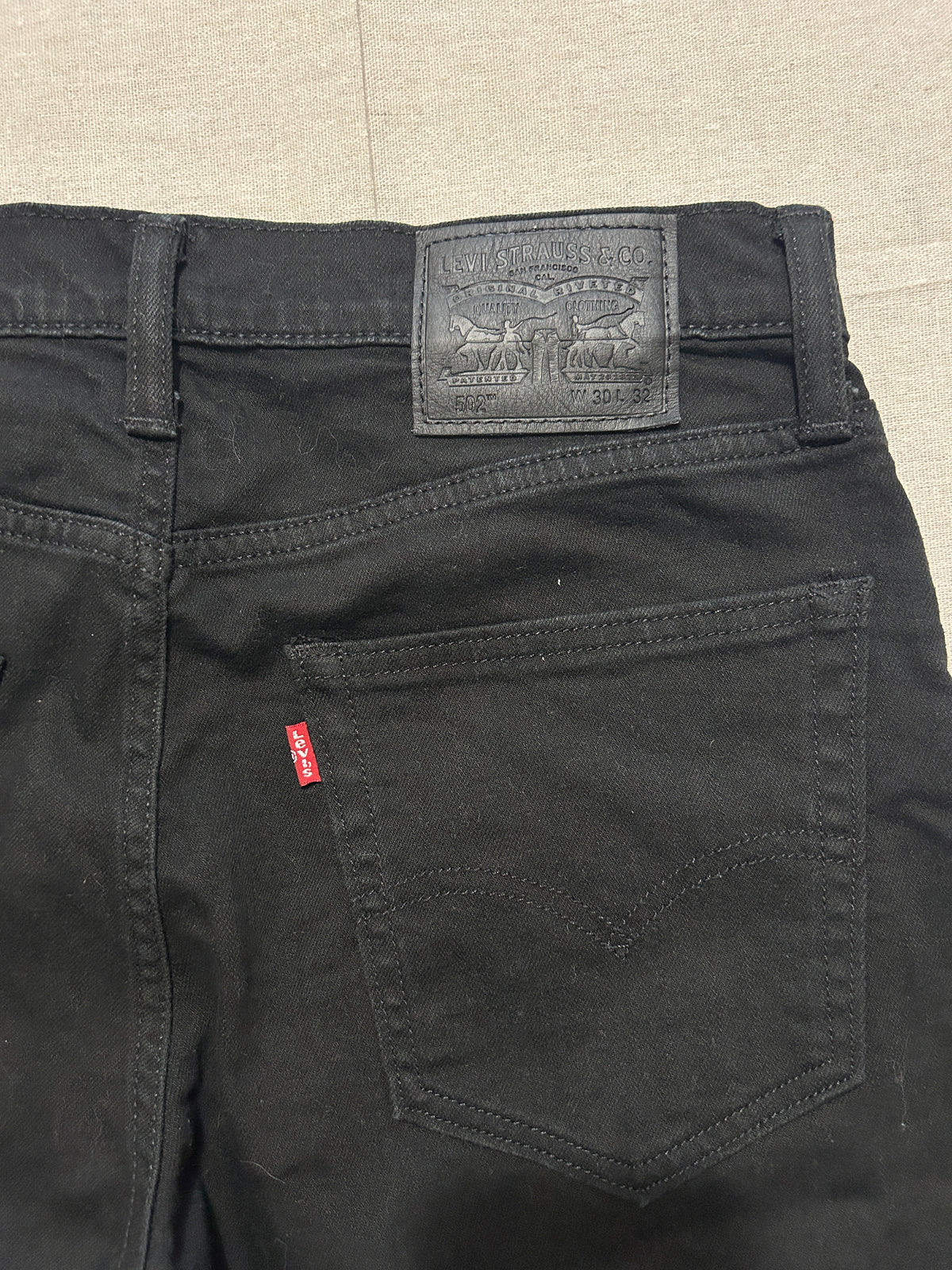 Jean Levi's 502 Taper Homme  – Noir – W30 L32