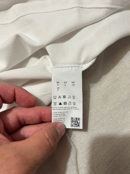 Polo Slim Fit Écusson Rouge • HUGO (Hugo Boss) • Taille S • Blanc