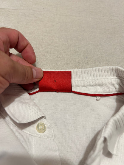 Polo Slim Fit Écusson Rouge • HUGO (Hugo Boss) • Taille S • Blanc