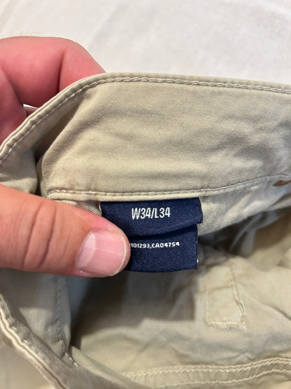 Pantalon Chino Style 5 Poches • GANT • Taille W34/L34 (42/44 FR) • Beige