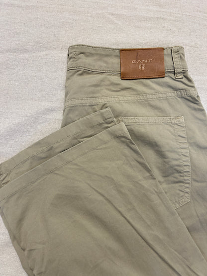 Pantalon Chino Style 5 Poches • GANT • Taille W34/L34 (42/44 FR) • Beige