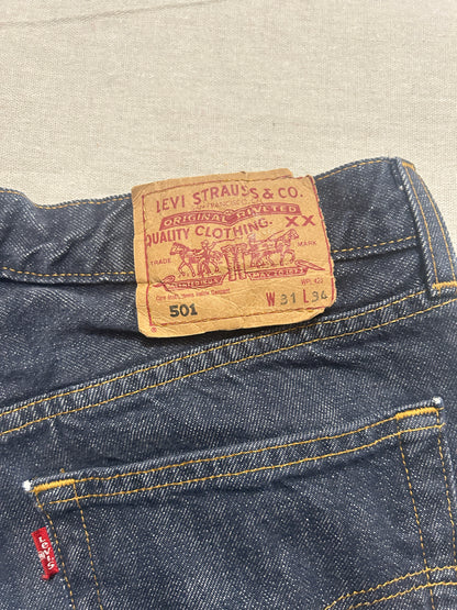 Jean Levi's 501 Coupe Droite – Bleu brut – W31 L34