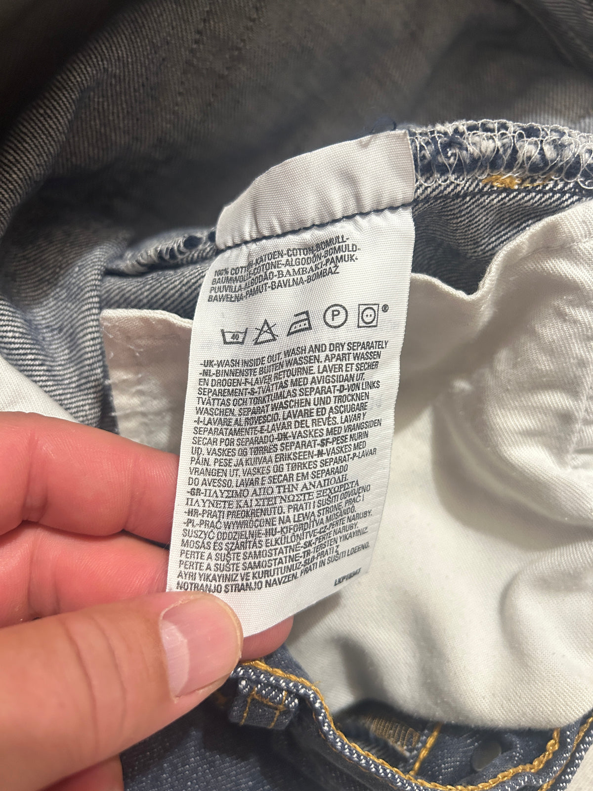 Jean Levi's 501 Coupe Droite – Bleu brut – W31 L34
