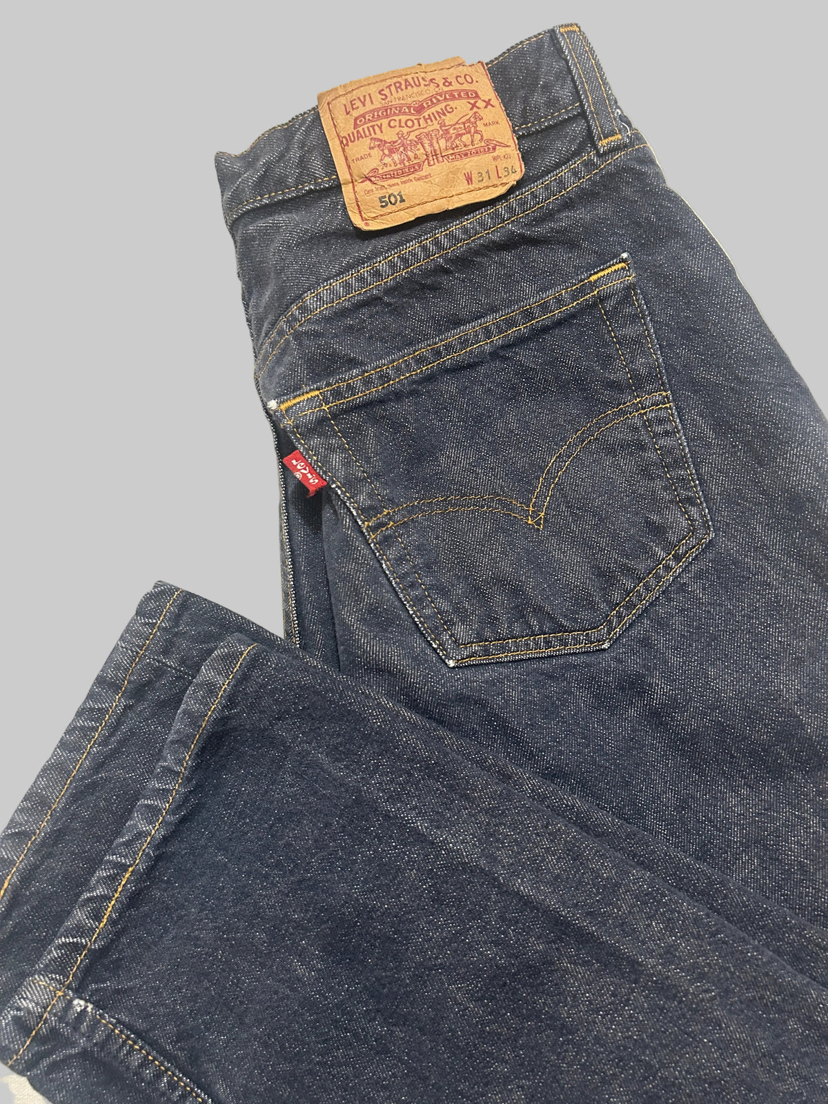 Jean Levi's 501 Coupe Droite – Bleu brut – W31 L34