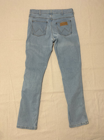 Jean Wrangler Greensboro Homme – Coupe Droite Regular – Bleu Clair – W33 L34