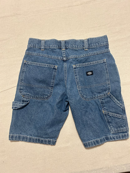 Short Jean Dickies Carpenter Homme – Coupe Droite – Bleu Denim – W28