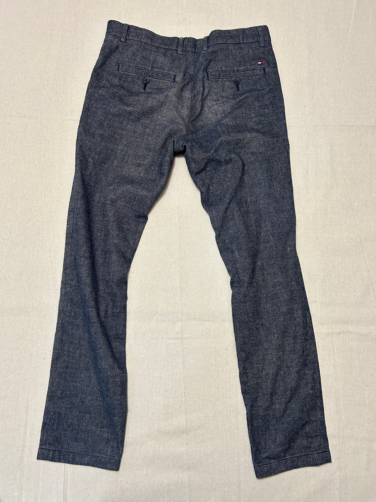 Pantalon Tommy Hilfiger – Chino Bleecker Slim Stretch Homme – W33 L32 – Bleu Marine