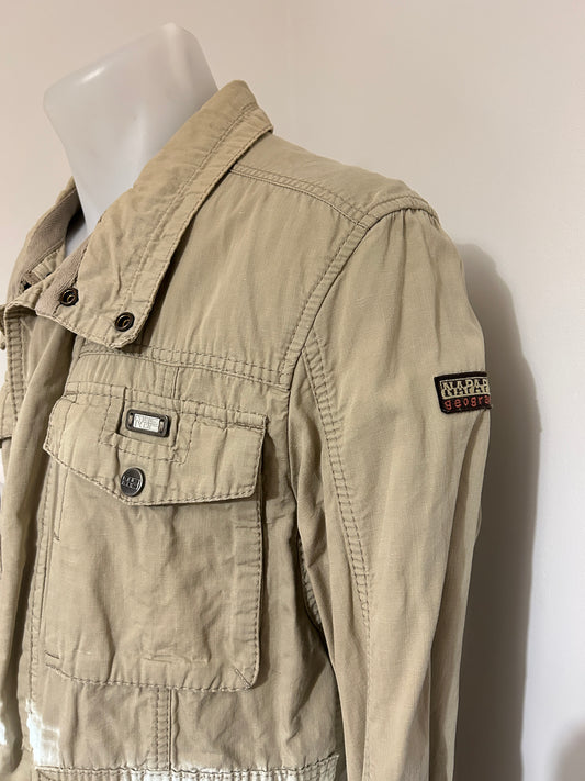 Veste Saharienne Napapijri Homme – Taille M Beige