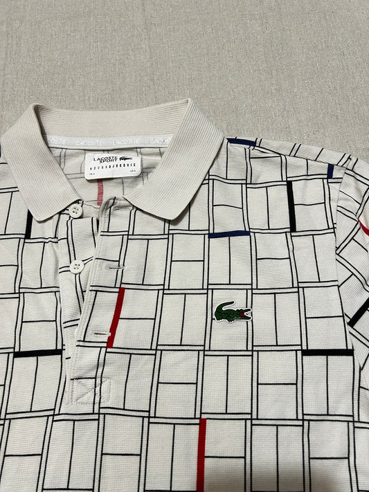 Polo Lacoste Sport Novak Djokovic blanc S très bon état